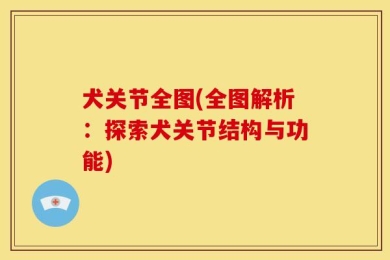 犬关节全图(全图解析：探索犬关节结构与功能)