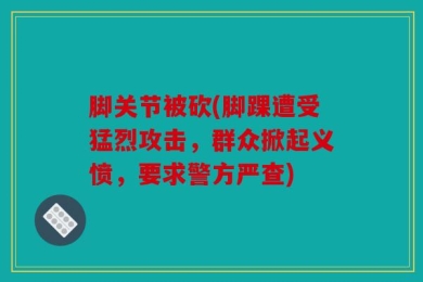脚关节被砍(脚踝遭受猛烈攻击，群众掀起义愤，要求警方严查)
