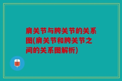 肩关节与胯关节的关系图(肩关节和胯关节之间的关系图解析)