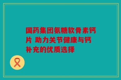 国药集团氨糖软骨素钙片 助力关节健康与钙补充的优质选择