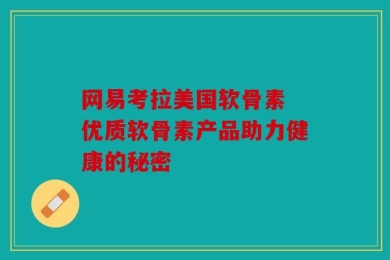 网易考拉美国软骨素 优质软骨素产品助力健康的秘密