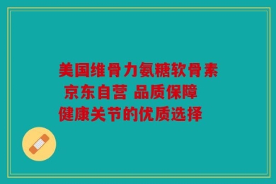 美国维骨力氨糖软骨素 京东自营 品质保障健康关节的优质选择