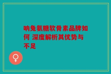 呐兔氨糖软骨素品牌如何 深度解析其优势与不足