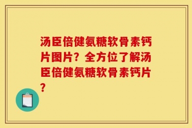 汤臣倍健氨糖软骨素钙片图片？全方位了解汤臣倍健氨糖软骨素钙片？
