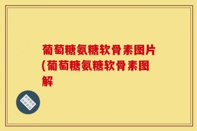 葡萄糖氨糖软骨素图片(葡萄糖氨糖软骨素图解