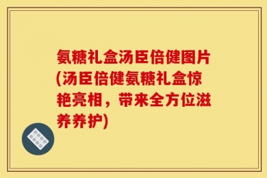 氨糖礼盒汤臣倍健图片(汤臣倍健氨糖礼盒惊艳亮相，带来全方位滋养养护)