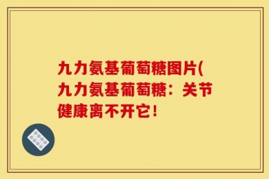 九力氨基葡萄糖图片(九力氨基葡萄糖：关节健康离不开它！