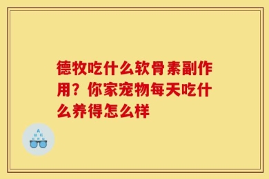 德牧吃什么软骨素副作用？你家宠物每天吃什么养得怎么样
