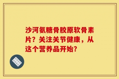 沙河氨糖骨胶原软骨素片？关注关节健康，从这个营养品开始？