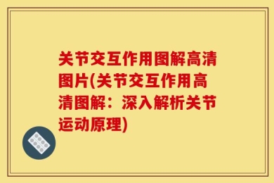 关节交互作用图解高清图片(关节交互作用高清图解：深入解析关节运动原理)