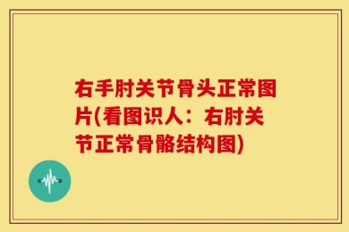 右手肘关节骨头正常图片(看图识人：右肘关节正常骨骼结构图)