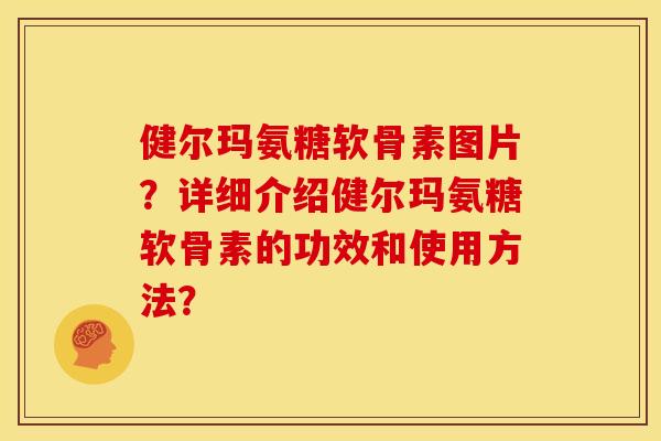 健尔玛氨糖软骨素图片?详细介绍健尔玛氨糖软骨素的功效和使用方法? 健尔玛氨糖软骨素图片?详细介绍健尔玛氨糖软骨素的功效和使用方法?
