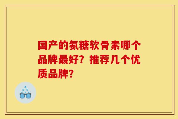 国产的氨糖软骨素哪个品牌好？推荐几个优质品牌？
