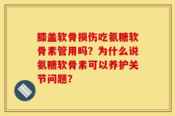 膝盖软骨损伤吃氨糖软骨素管用吗?为什么说氨糖软骨素可以养护关节问题? 膝盖软骨损伤吃氨糖软骨素管用吗?为什么说氨糖软骨素可以养护关节问题?