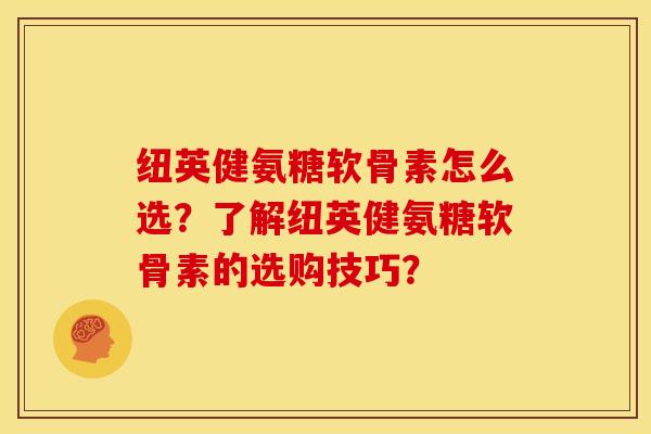 纽英健氨糖软骨素怎么选?了解纽英健氨糖软骨素的选购技巧? 纽英健氨糖软骨素怎么选?了解纽英健氨糖软骨素的选购技巧?