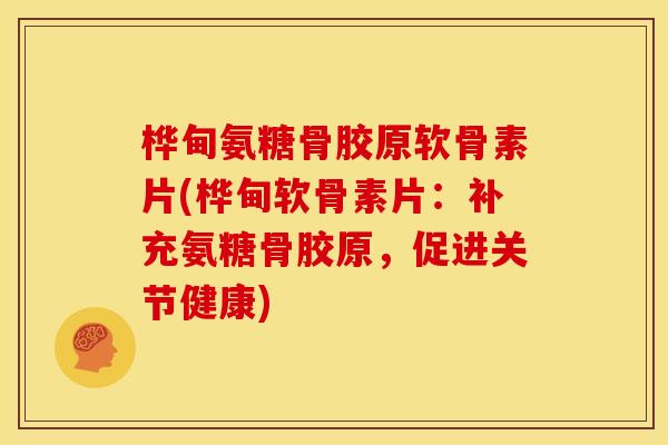 桦甸氨糖骨胶原软骨素片(桦甸软骨素片：补充氨糖骨胶原，促进关节健康)