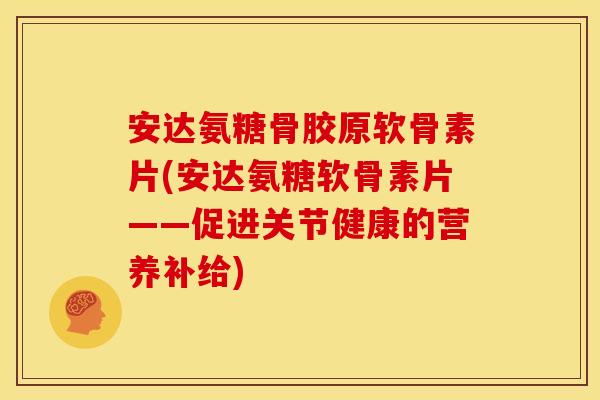 安达氨糖骨胶原软骨素片(安达氨糖软骨素片——促进关节健康的营养补给)