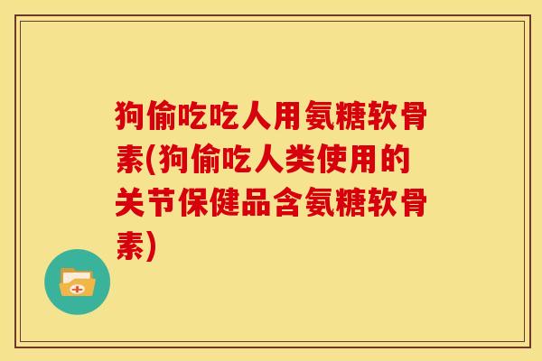 狗偷吃吃人用氨糖软骨素(狗偷吃人类使用的关节保健品含氨糖软骨素) 狗偷吃吃人用氨糖软骨素(狗偷吃人类使用的关节保健品含氨糖软骨素)