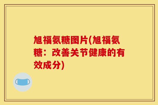 旭福氨糖图片(旭福氨糖：改善关节健康的有效成分)