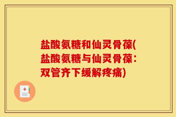 盐酸氨糖和仙灵骨葆(盐酸氨糖与仙灵骨葆：双管齐下缓解)