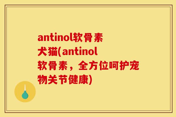 antinol软骨素犬猫(antinol软骨素,全方位呵护宠物关节健康) antinol软骨素犬猫(antinol软骨素,全方位呵护宠物关节健康)