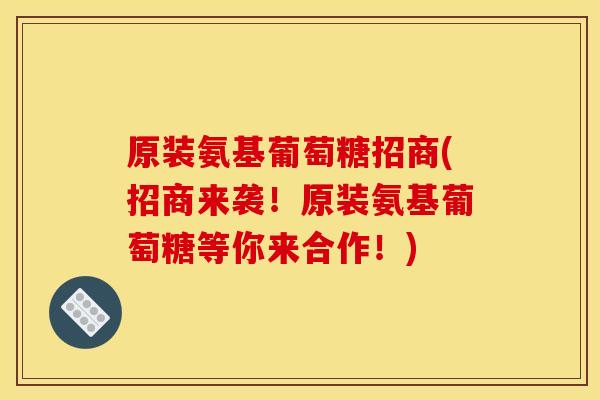 原装氨基葡萄糖招商(招商来袭!原装氨基葡萄糖等你来合作!) 原装氨基葡萄糖招商(招商来袭!原装氨基葡萄糖等你来合作!)
