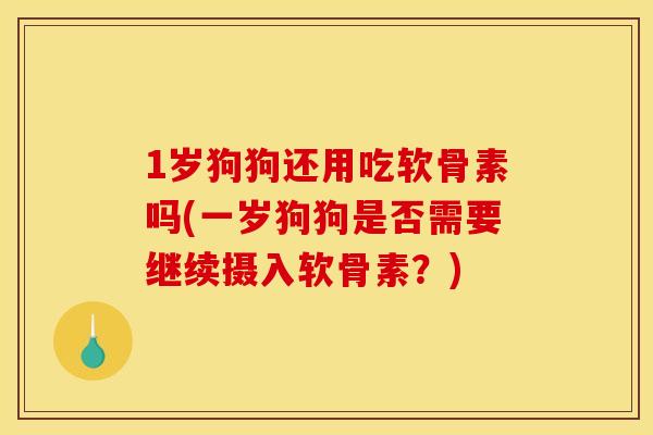 1岁狗狗还用吃软骨素吗(一岁狗狗是否需要继续摄入软骨素?) 1岁狗狗还用吃软骨素吗(一岁狗狗是否需要继续摄入软骨素?)