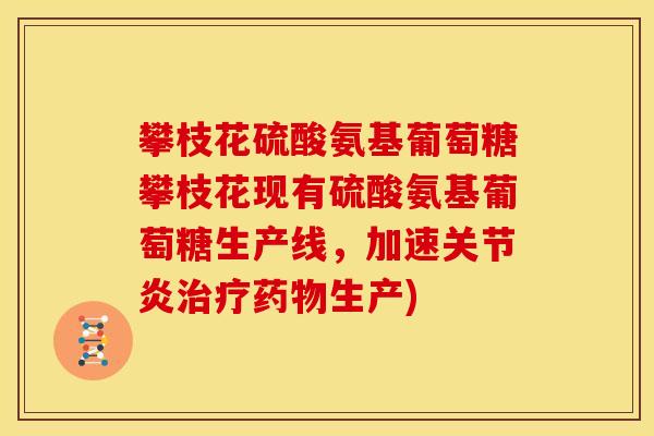 攀枝花硫酸氨基葡萄糖攀枝花现有硫酸氨基葡萄糖生产线,加速生产) 攀枝花硫酸氨基葡萄糖攀枝花现有硫酸氨基葡萄糖生产线,加速生产)