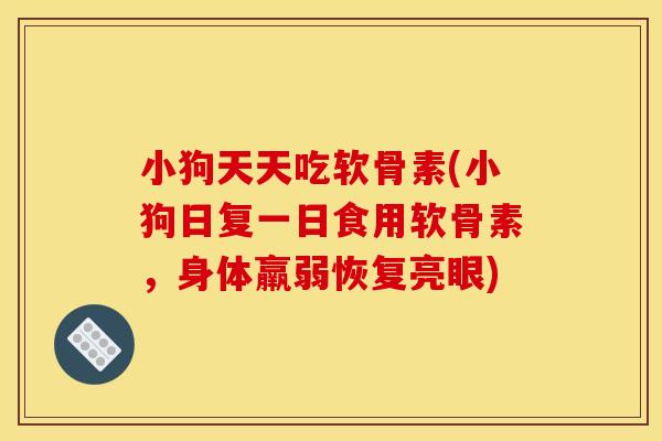 小狗天天吃软骨素(小狗日复一日食用软骨素,身体羸弱恢复亮眼) 小狗天天吃软骨素(小狗日复一日食用软骨素,身体羸弱恢复亮眼)