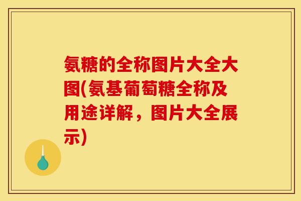 氨糖的全称图片大全大图(氨基葡萄糖全称及用途详解，图片大全展示)