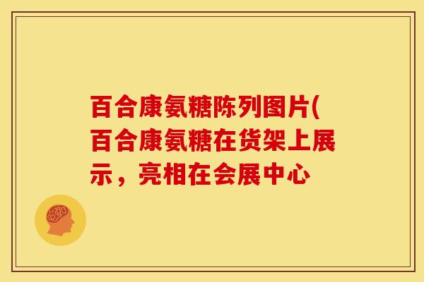 百合康氨糖陈列图片(百合康氨糖在货架上展示，亮相在会展中心