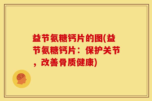 益节氨糖钙片的图(益节氨糖钙片:保护关节,改善骨质健康) 益节氨糖钙片的图(益节氨糖钙片:保护关节,改善骨质健康)