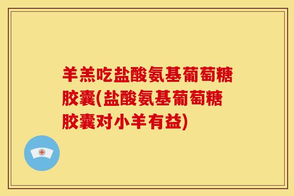 羊羔吃盐酸氨基葡萄糖胶囊(盐酸氨基葡萄糖胶囊对小羊有益)