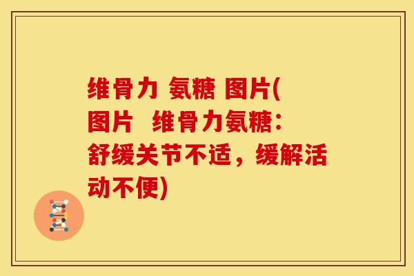 维骨力 氨糖 图片(图片  维骨力氨糖：舒缓关节不适，缓解活动不便)