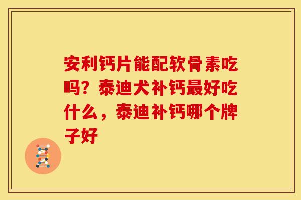 安利钙片能配软骨素吃吗？泰迪犬补钙好吃什么，泰迪补钙哪个牌子好