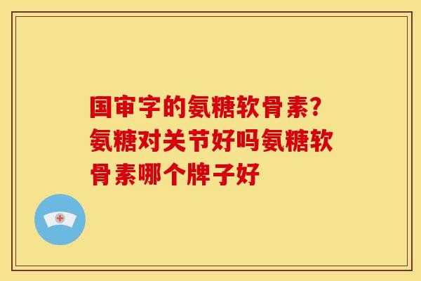 国审字的氨糖软骨素?氨糖对关节好吗氨糖软骨素哪个牌子好 国审字的氨糖软骨素?氨糖对关节好吗氨糖软骨素哪个牌子好