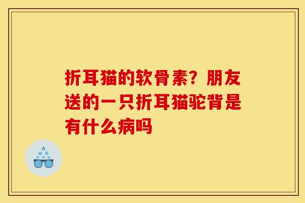 折耳猫的软骨素？朋友送的一只折耳猫驼背是有什么吗