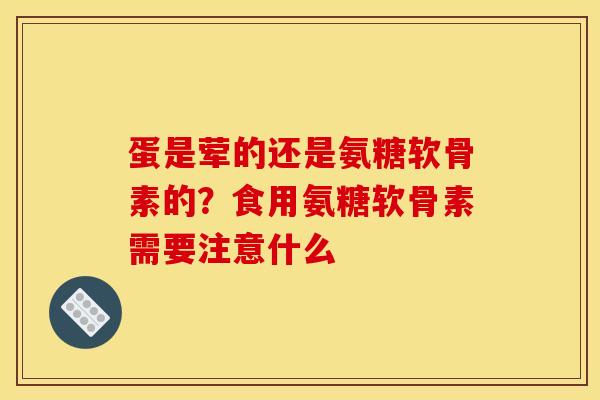 蛋是荤的还是氨糖软骨素的？食用氨糖软骨素需要注意什么