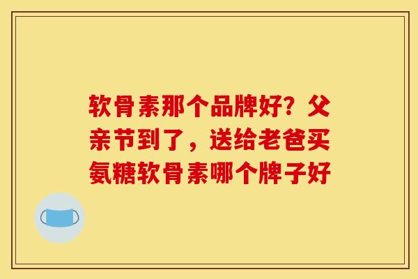 软骨素那个品牌好?父亲节到了,送给老爸买氨糖软骨素哪个牌子好 软骨素那个品牌好?父亲节到了,送给老爸买氨糖软骨素哪个牌子好