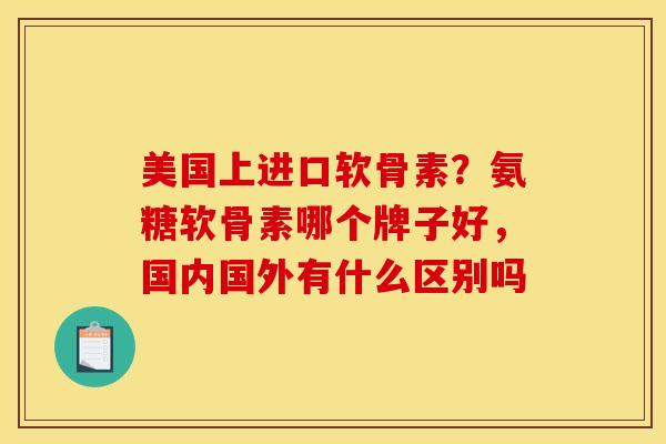美国上进口软骨素?氨糖软骨素哪个牌子好,国内国外有什么区别吗 美国上进口软骨素?氨糖软骨素哪个牌子好,国内国外有什么区别吗