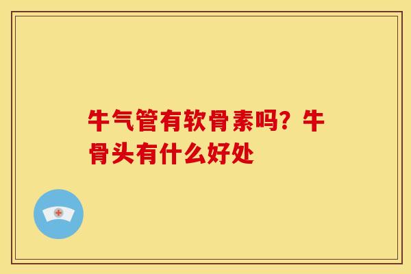 牛气管有软骨素吗？牛骨头有什么好处