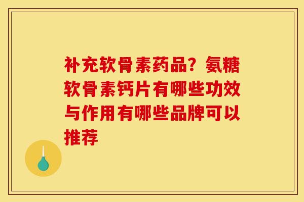 补充软骨素药品?氨糖软骨素钙片有哪些功效与作用有哪些品牌可以推荐 补充软骨素药品?氨糖软骨素钙片有哪些功效与作用有哪些品牌可以推荐
