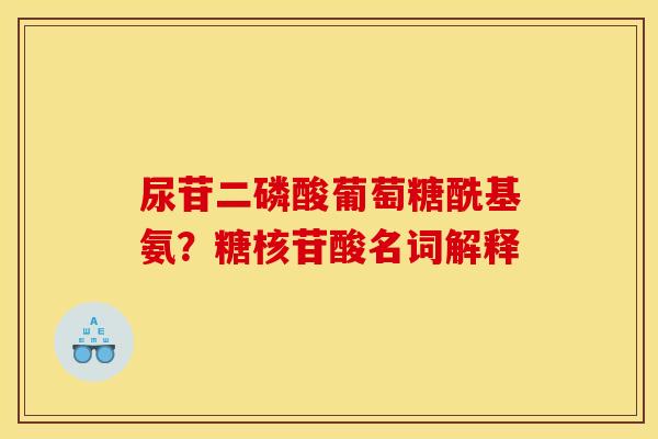 尿苷二磷酸葡萄糖酰基氨？糖核苷酸名词解释