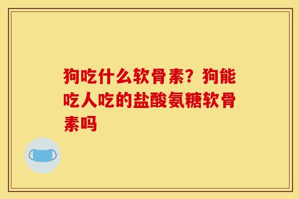 狗吃什么软骨素？狗能吃人吃的盐酸氨糖软骨素吗