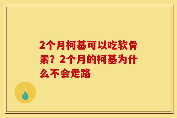 2个月柯基可以吃软骨素?2个月的柯基为什么不会走路 2个月柯基可以吃软骨素?2个月的柯基为什么不会走路