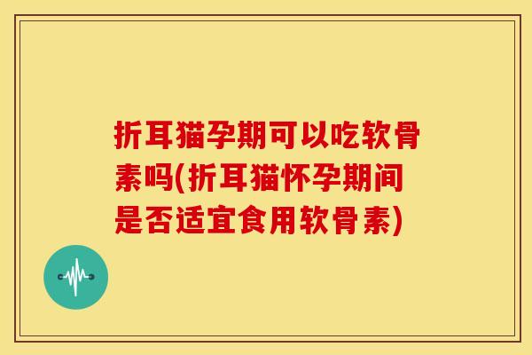 折耳猫孕期可以吃软骨素吗(折耳猫怀孕期间是否适宜食用软骨素) 折耳猫孕期可以吃软骨素吗(折耳猫怀孕期间是否适宜食用软骨素)