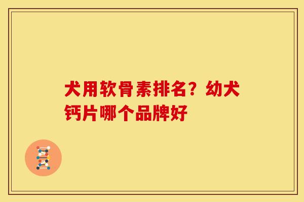 犬用软骨素排名?幼犬钙片哪个品牌好 犬用软骨素排名?幼犬钙片哪个品牌好