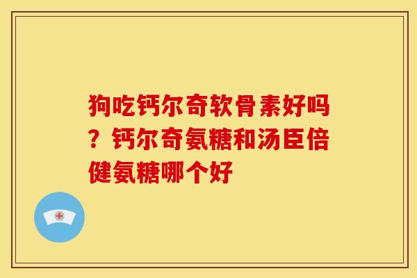狗吃钙尔奇软骨素好吗？钙尔奇氨糖和汤臣倍健氨糖哪个好