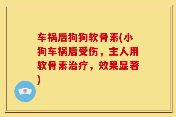 车祸后狗狗软骨素(小狗车祸后受伤，主人用软骨素，效果显著)