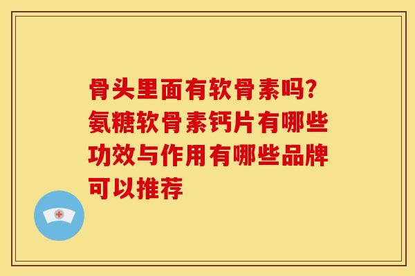 骨头里面有软骨素吗？氨糖软骨素钙片有哪些功效与作用有哪些品牌可以推荐